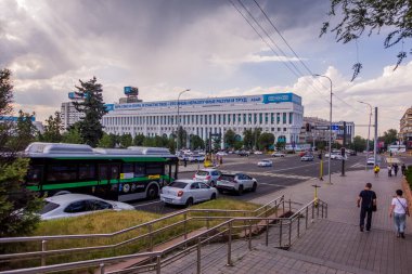 Almaty, Kazakistan - 15 Haziran 2025 - Almatı Cumhuriyet Meydanı
