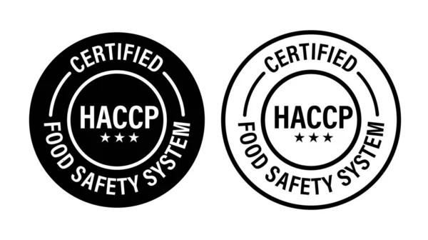 HACCP - Tehlike Analizi ve Kritik Kontrol Noktaları soyut, gıda güvenlik sistemi onaylı vektör simgesi