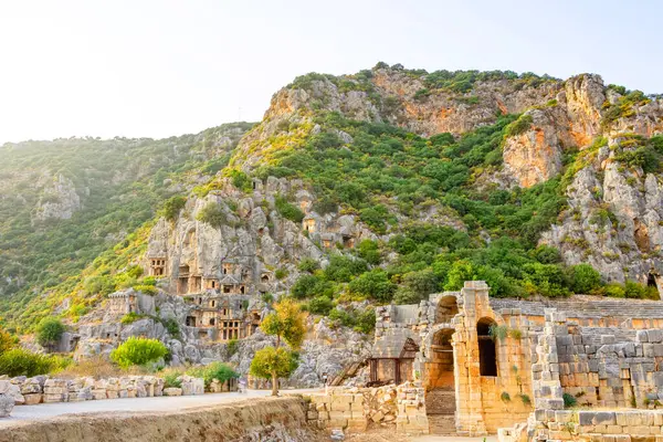Türkiye Nin Myra Demre Antik Kentinin Kalıntıları Stok Resim