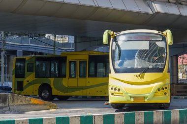Şehir ekspres otobüs hattının bitiş noktası, geri dön.