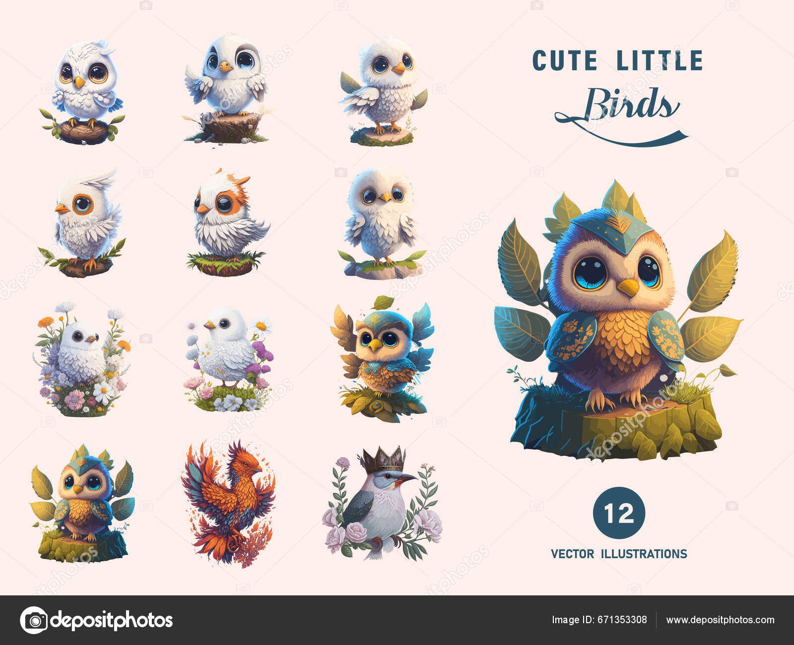 Niedliche Baby Phoenix Aquarell Clip Art Stock-Vektorbild von ©Gold ...