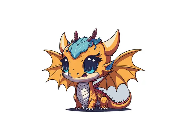 Cute Dragons Clipart Cute Dragons Png — Stock Vector