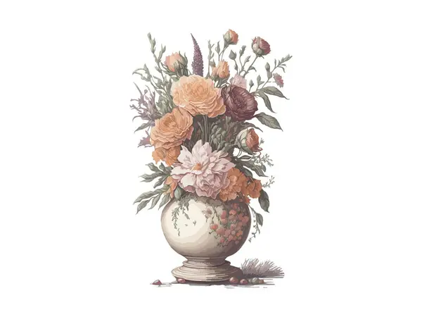 flowers and roses in jar