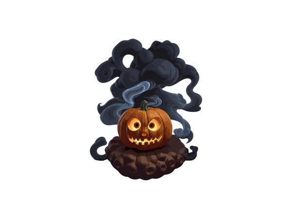 Halloween Pumpkin Vector Illustration Clipart — Stock Vector