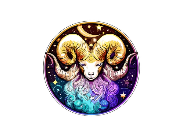 Bélier Signes Zodiaque Astrologie Horoscope Ésotérique Constellations Bélier Luxueux Png — Image vectorielle