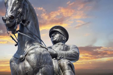 Çağdaş Türkiye 'nin kurucusu Atatürk Heykeli, başkent Ankara, Ulus Meydanı