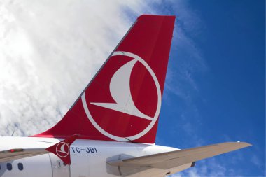 ISTANBUL Temmuz 2019: Türk Hava Yolları uçağı. Türk Hava Yolları, genel merkezi İstanbul 'da bulunan Türkiye' nin en büyük havayolu şirketi.