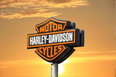  Harley Davidson işareti ve logosu. Harley Davidson, Inc., Amerikalı motosiklet üreticisi..