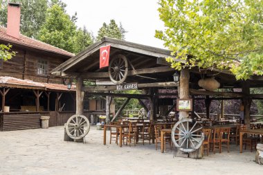 Ankara, Türkiye - Temmuz 2022: Ankara 'da açık hava müzesi, köy yaşamını halka gösteriyor. (Altindag Altinkoy Müzesi)