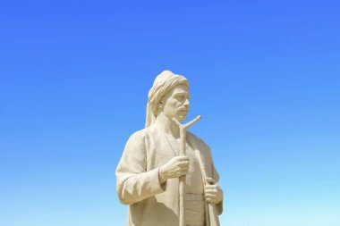 Ankara, Türkiye, Temmuz 2022, Türk Tarihi Müzesi: Yunus Emre ünlü bir Sufi ve Anadolu 'da Türk şiirinin öncüsü olan halk şairi.