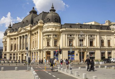 Bükreş, Romanya: Tarihi Ulusal Kütüphane binası, Calea Victoriei
