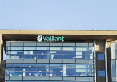 Bükreş, Romanya: Çok uluslu kazan firması Vaillant 'ın ana cephesi.