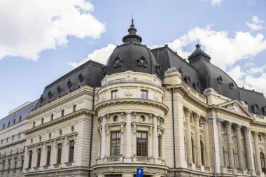 Bükreş, Romanya: Tarihi Ulusal Kütüphane binası, Calea Victoriei