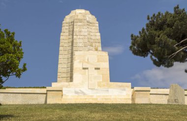 Çanakkale, Türkiye: Chunuk Yeni Zeland Anıtı, Conk Bayiri 'deki Chunuk Mezarlığı, Gelibolu.