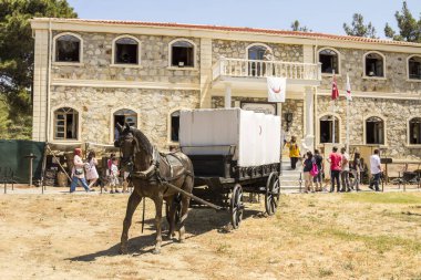 Canakkale, Turkey : anakkale Martyrdom 1915 Hospital Museum (Hilal-i Ahmer) is located in Eceabat-Altepe village. Items related to the anakkale War are exhibited in the museum. clipart