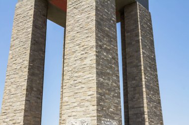 Çanakkale, TURKEY: Çanakkale Şehitleri Anıtı Gelibolu Muharebesi 'ne katılan Türk askerlerinin anısına yapılan bir savaş anıtıdır..
