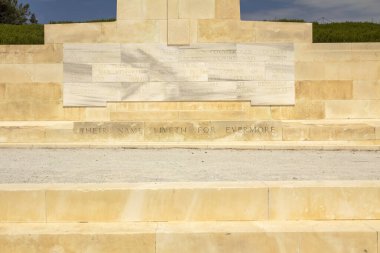 Çanakkale, Türkiye: Chunuk Yeni Zeland Anıtı, Conk Bayiri 'deki Chunuk Mezarlığı, Gelibolu.