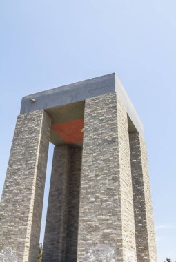 Çanakkale, TURKEY: Çanakkale Şehitleri Anıtı Gelibolu Muharebesi 'ne katılan Türk askerlerinin anısına yapılan bir savaş anıtıdır..