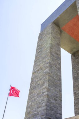 Çanakkale, TURKEY: Çanakkale Şehitleri Anıtı Gelibolu Muharebesi 'ne katılan Türk askerlerinin anısına yapılan bir savaş anıtıdır..