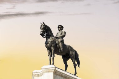 Çağdaş Türkiye 'nin kurucusu Atatürk' ün heykeli, başkent Ankara