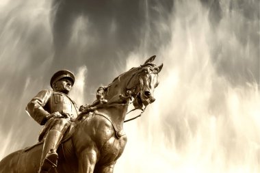 Çağdaş Türkiye 'nin kurucusu Atatürk Heykeli, başkent Ankara, Ulus Meydanı