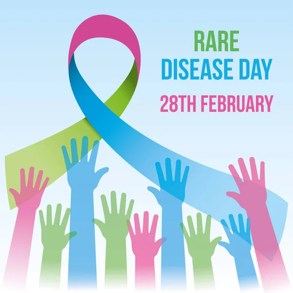 Awareness Day February Rare Disease Awareness Day Ideal Training Educational Gráficos Vectoriales