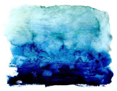 El çizimi suluboya yüksek çözünürlüklü doku beyaz tuval üzerinde izole