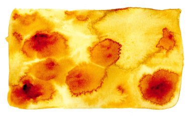 El çizimi suluboya yüksek çözünürlüklü doku beyaz tuval üzerinde izole