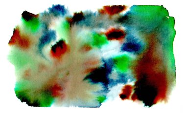 El çizimi suluboya yüksek çözünürlüklü doku beyaz tuval üzerinde izole