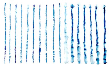 El çizimi suluboya yüksek çözünürlüklü doku beyaz tuval üzerinde izole