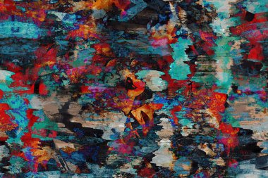 Yüksek çözünürlüklü desenli çiçekli halı deseni beyaz tuval üzerinde izole edilmiş renkler