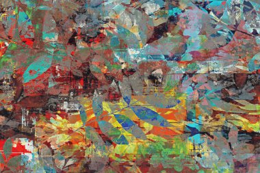 Yüksek çözünürlüklü desenli çiçekli halı deseni beyaz tuval üzerinde izole edilmiş renkler