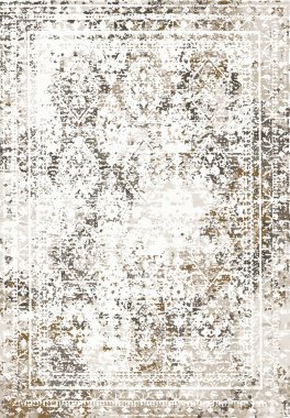 Orijinal yıkanmış efekt vektör halı tasarımı ve grunge desenli illüstrasyon 