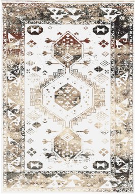 Orijinal yıkanmış efekt vektör halı tasarımı ve grunge desenli illüstrasyon 