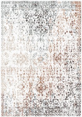 Orijinal yıkanmış efekt vektör halı tasarımı ve grunge desenli illüstrasyon 