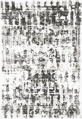 Orijinal yıkanmış efekt vektör halı tasarımı ve grunge desenli illüstrasyon 