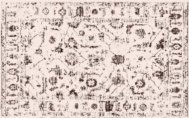 Orijinal yıkanmış efekt, halı tasarımı ve grunge desenli illüstrasyon 