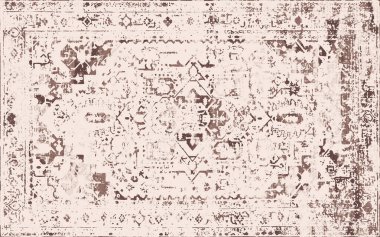 Orijinal yıkanmış efekt, halı tasarımı ve grunge desenli illüstrasyon 