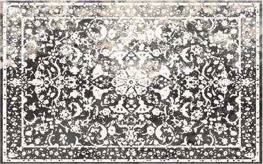 Orijinal yıkanmış efekt, halı tasarımı ve grunge desenli illüstrasyon 