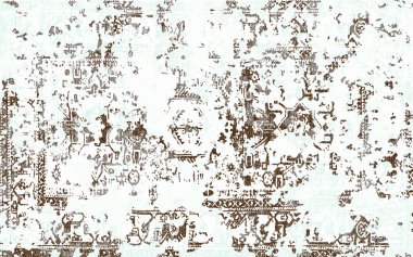 Orijinal yıkanmış efekt, halı tasarımı ve grunge desenli illüstrasyon 