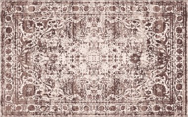 Orijinal yıkanmış efekt, halı tasarımı ve grunge desenli illüstrasyon 