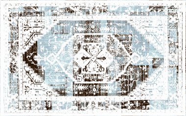 Orijinal yıkanmış efekt, halı tasarımı ve grunge desenli illüstrasyon 