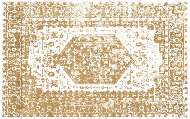 Orijinal yıkanmış efekt, halı tasarımı ve grunge desenli illüstrasyon 