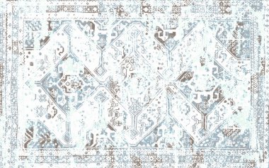 Orijinal yıkanmış efekt, halı tasarımı ve grunge desenli illüstrasyon 