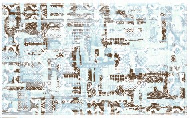 Orijinal yıkanmış efekt, halı tasarımı ve grunge desenli illüstrasyon 