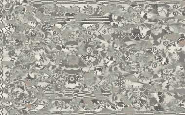 Orijinal yıkanmış efekt, halı tasarımı ve grunge desenli illüstrasyon 