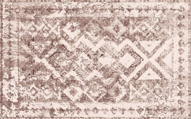 Orijinal yıkanmış efekt, halı tasarımı ve grunge desenli illüstrasyon 