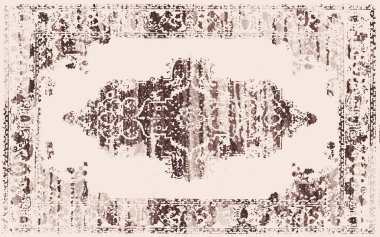 Orijinal yıkanmış efekt, halı tasarımı ve grunge desenli illüstrasyon 