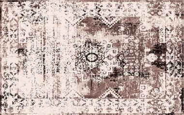 Orijinal yıkanmış efekt, halı tasarımı ve grunge desenli illüstrasyon 