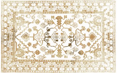 Orijinal yıkanmış efekt, halı tasarımı ve grunge desenli illüstrasyon 